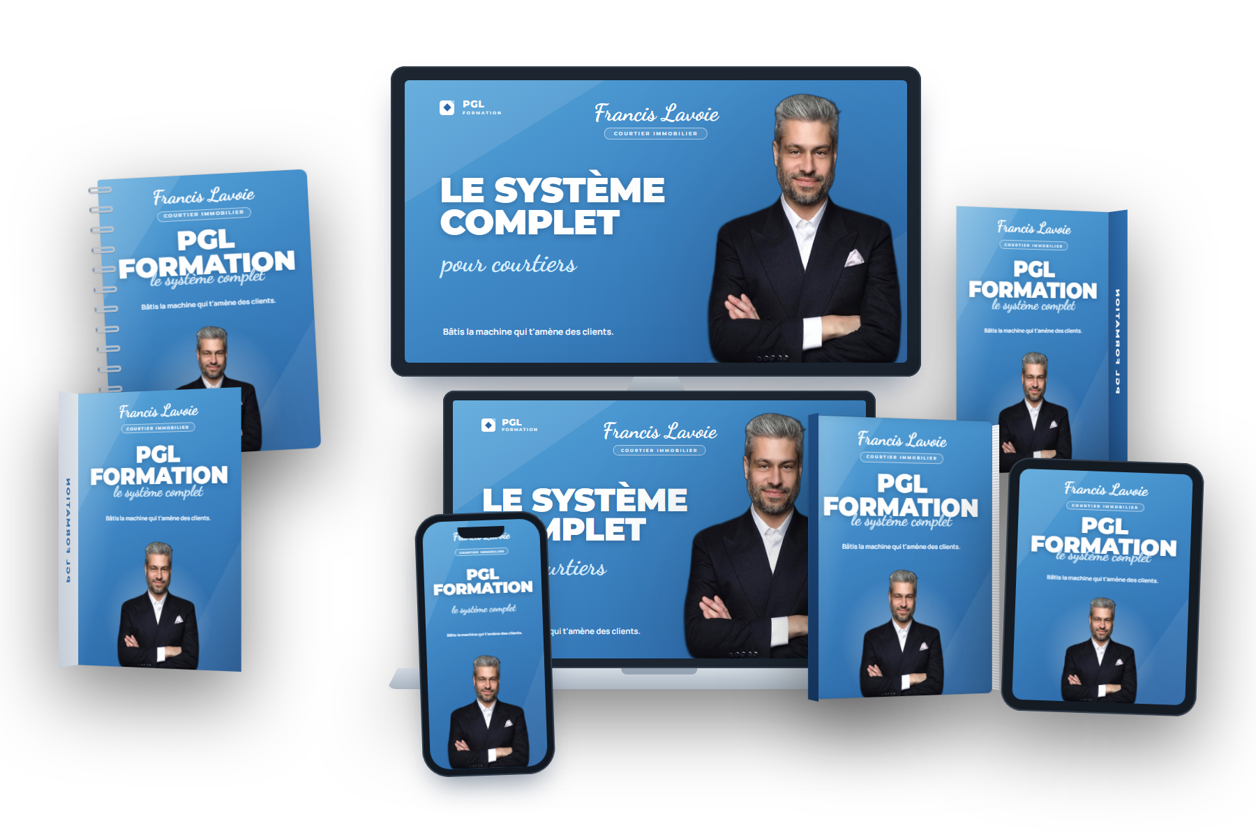 La formation PGL sur tous tes appareils — ordinateur, portable, tablette et téléphone, plus les cahiers et guides imprimables